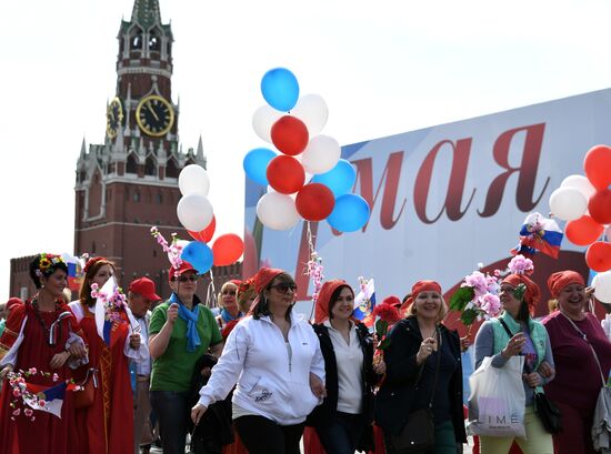 May Day demonstration on Red Square