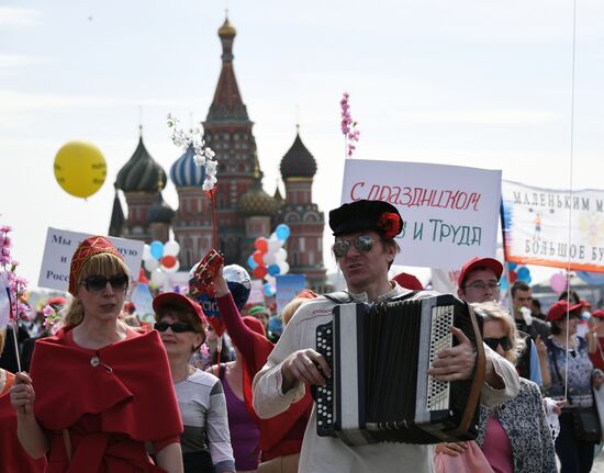 May Day demonstration on Red Square