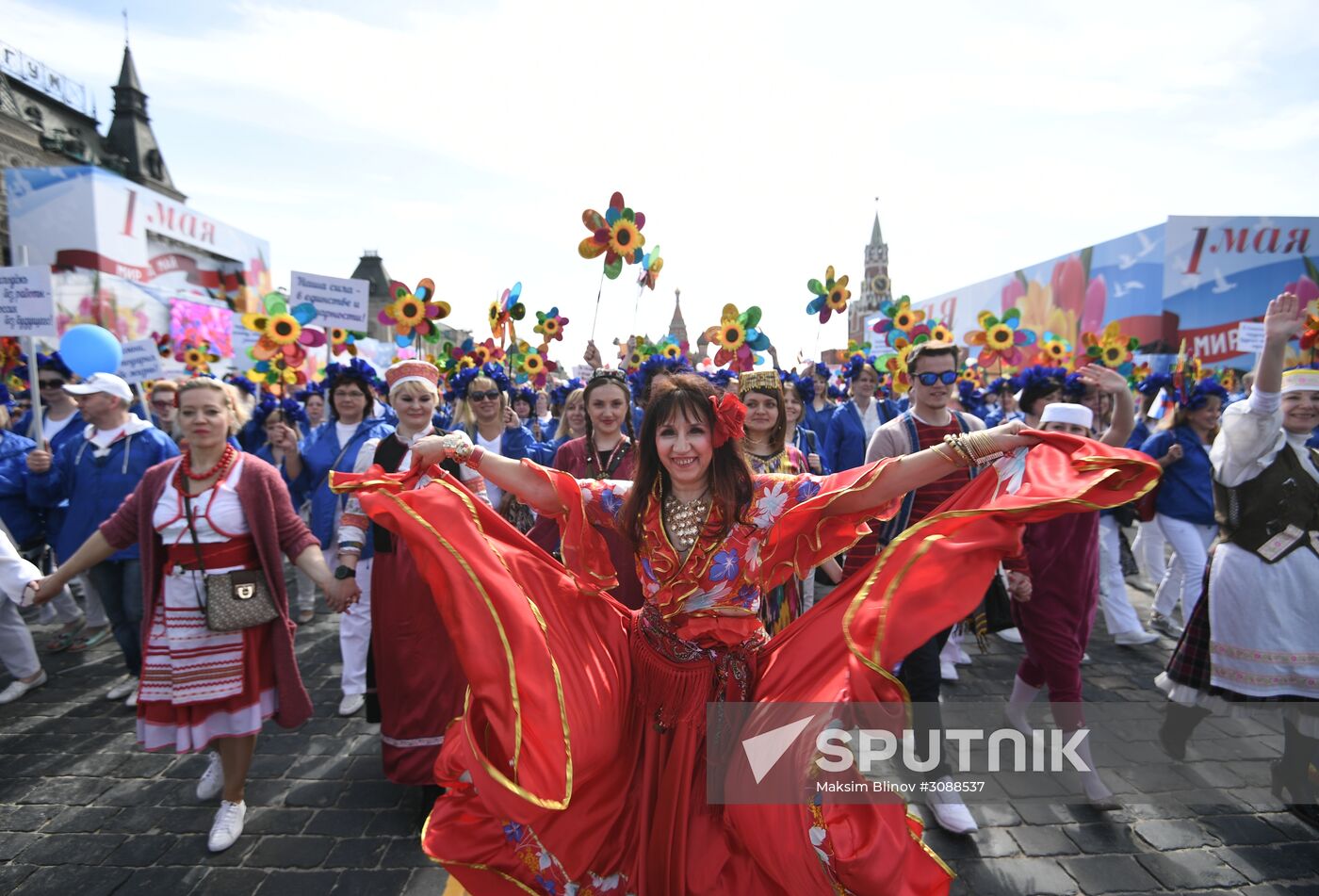 May Day demonstration on Red Square