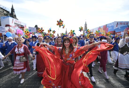 May Day demonstration on Red Square