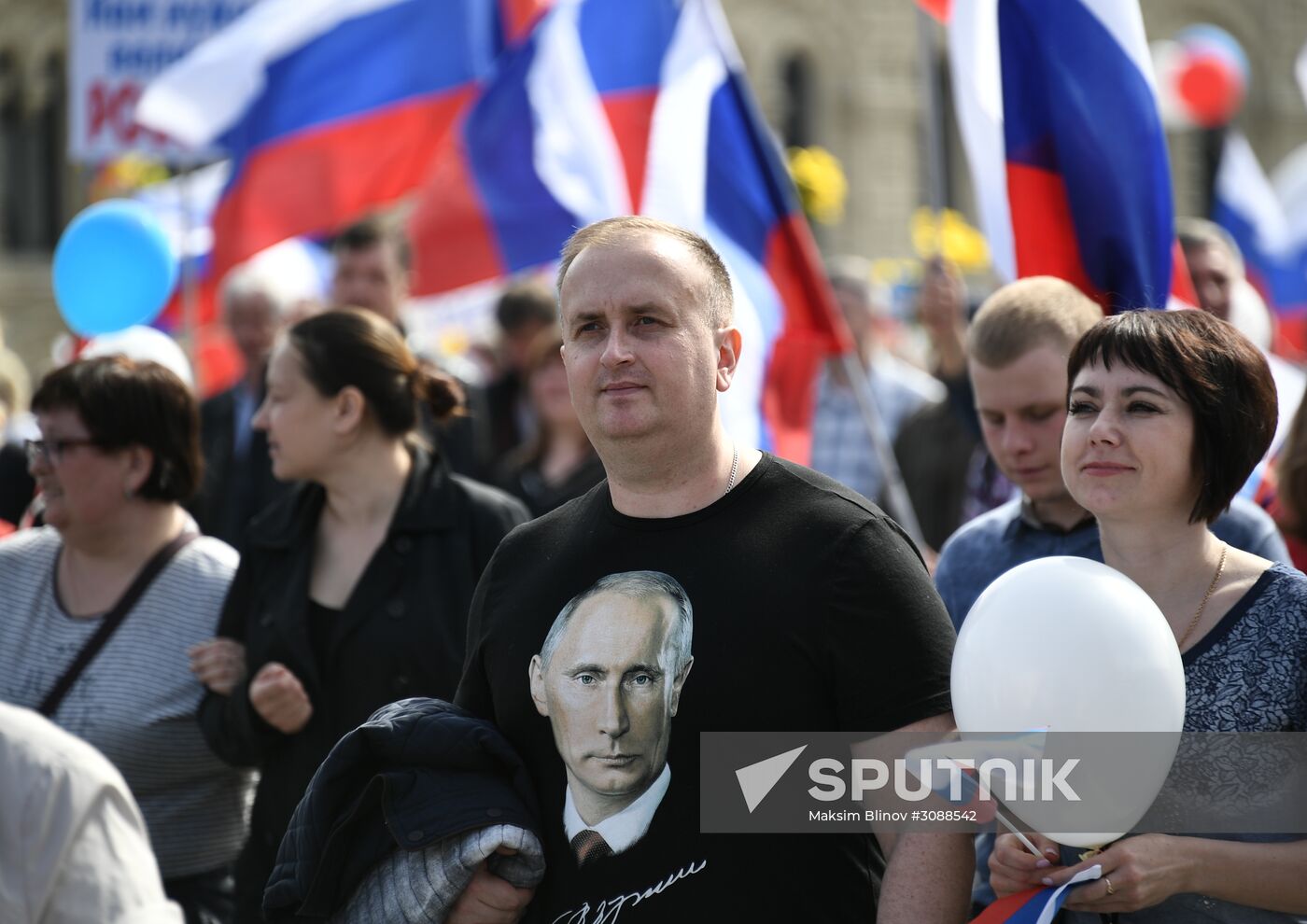 May Day demonstration on Red Square