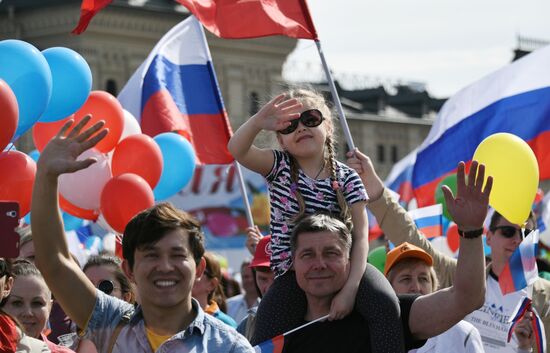May Day demonstration on Red Square