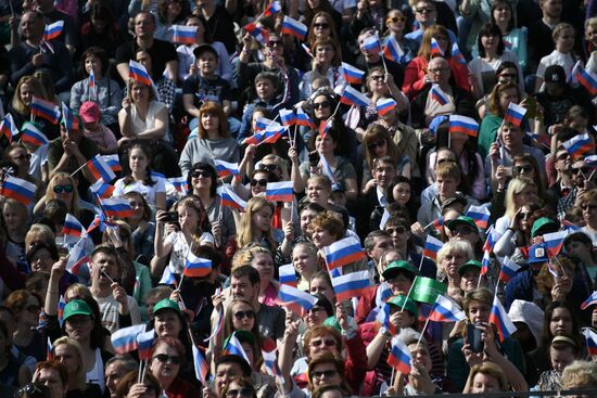 May Day demonstration on Red Square