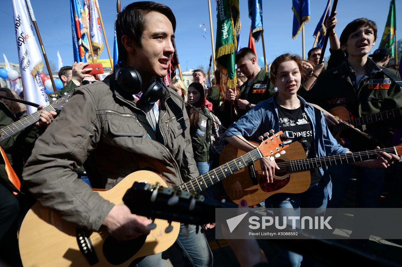 Labor Day celebrations in Russian cities