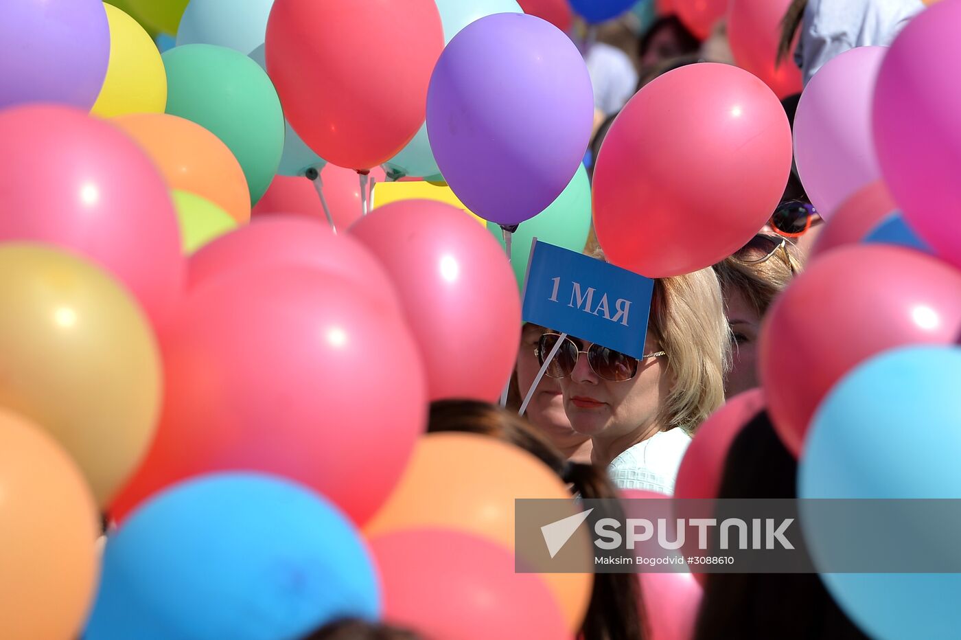 Labor Day celebrations in Russian cities