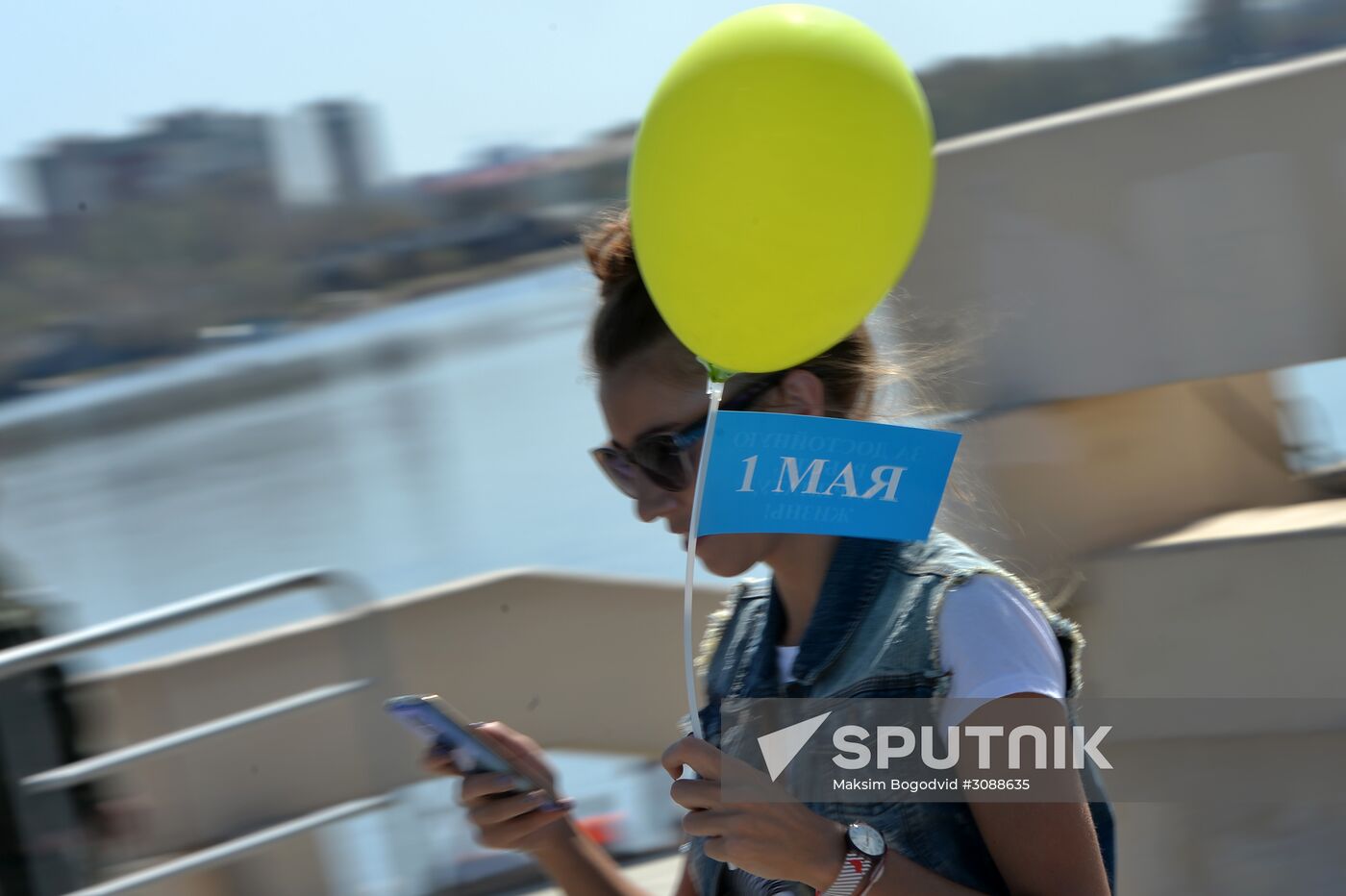 Labor Day celebrations in Russian cities