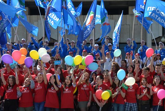 Labor Day celebrations in Russian cities