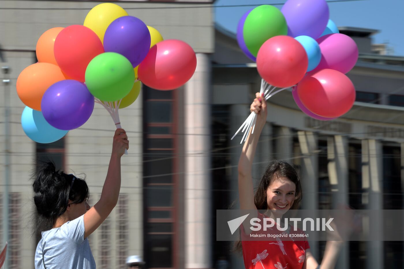 Labor Day celebrations in Russian cities
