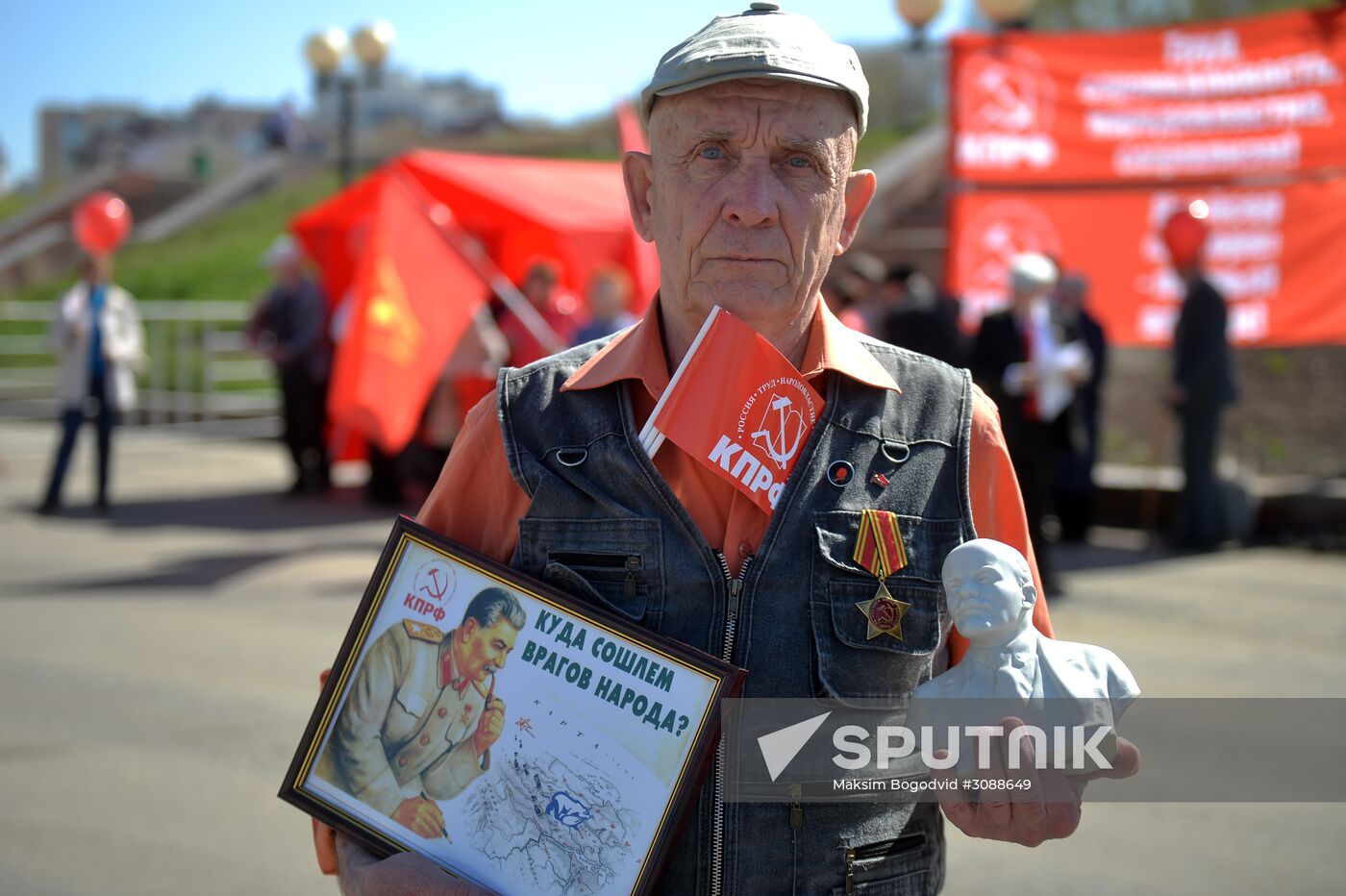 May Day celebrations in Russian cities