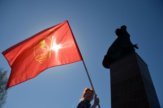 May Day celebrations in Russian cities