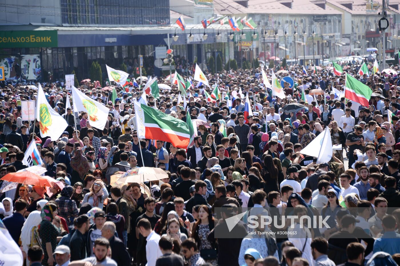 May Day celebrations in Russian cities