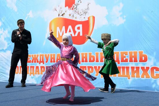 May Day celebrations in Russian cities
