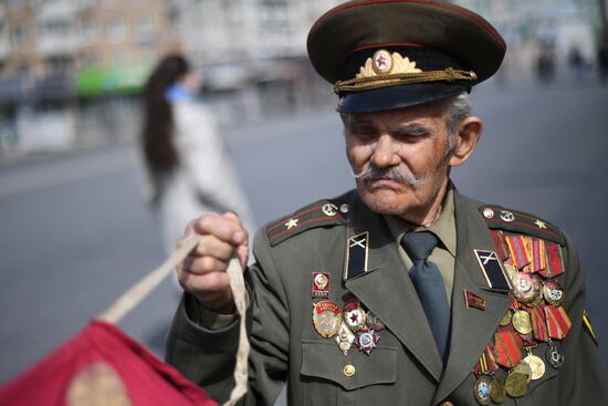 Procession and rally of the Russian Communist Party