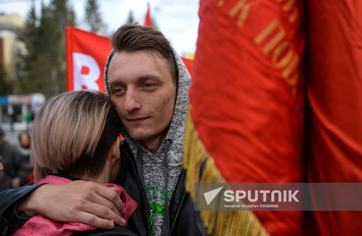 May Day celebrations in Russian cities