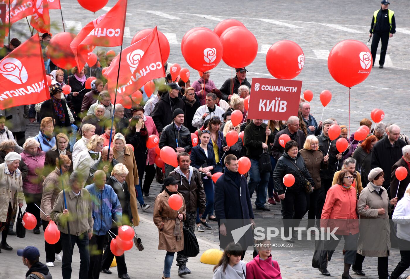 Events on International Workers' Solidarity Day abroad
