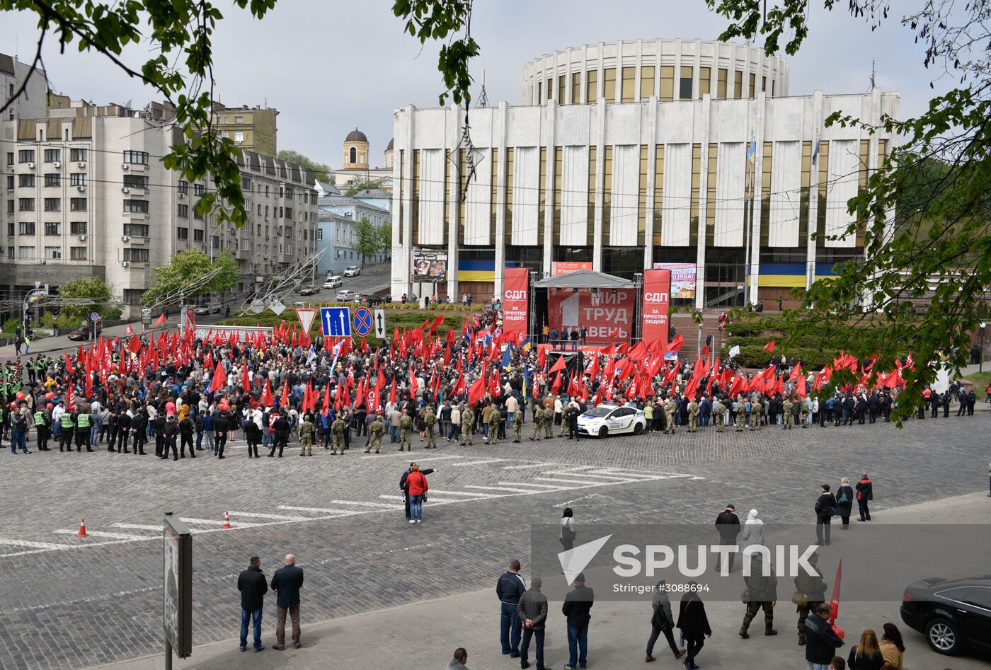Events on International Workers' Solidarity Day abroad