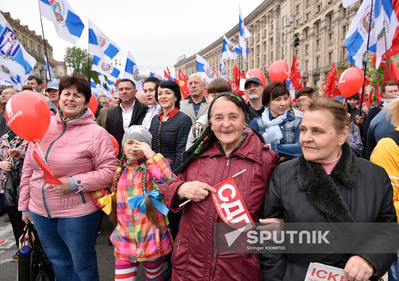 Events on International Workers' Solidarity Day abroad