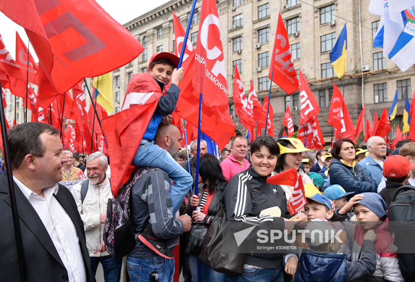 Events on International Workers' Solidarity Day abroad