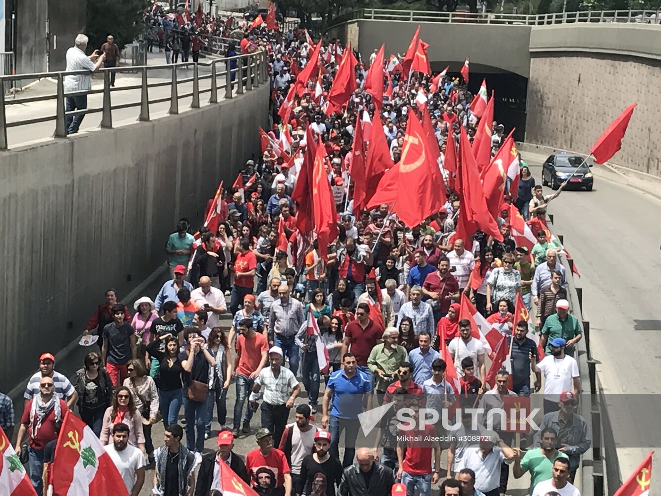 Peaceful rally in Lebanon on Worker Solidarity Day