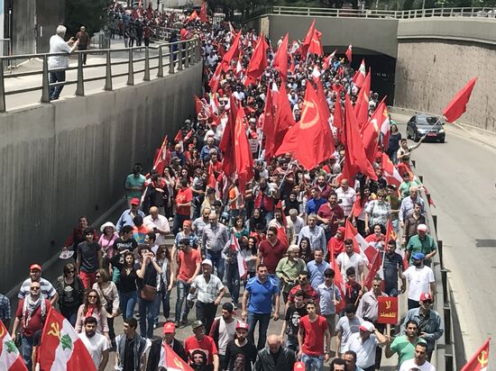 Peaceful rally in Lebanon on Worker Solidarity Day