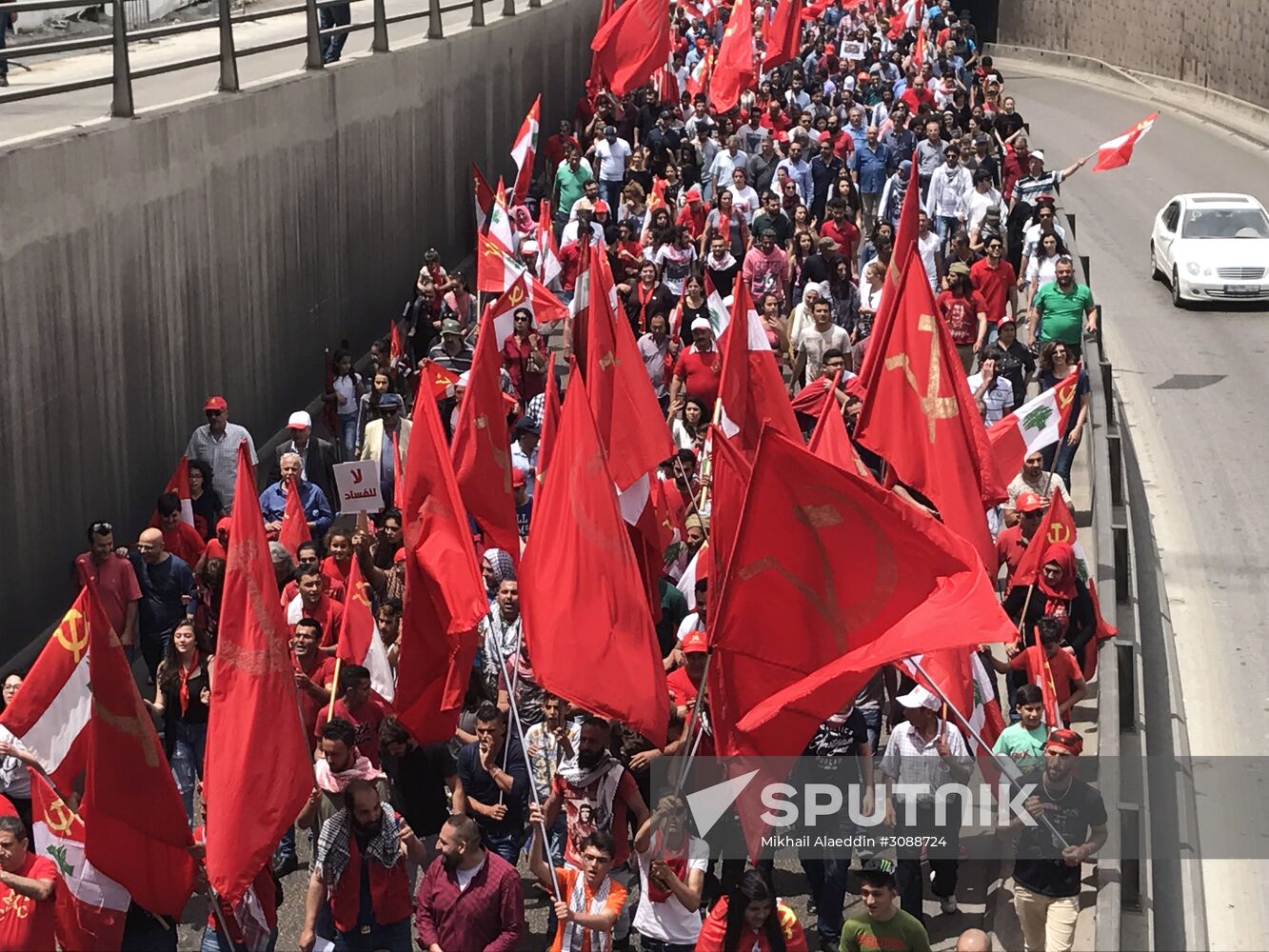 Peaceful rally in Lebanon on Worker Solidarity Day
