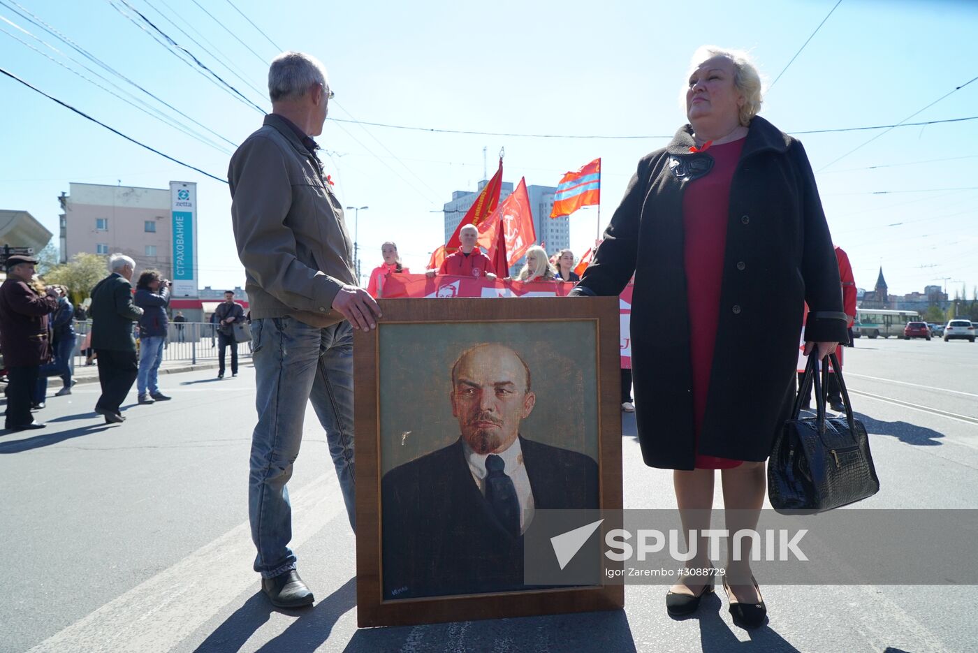 May Day celebrations in Russian cities