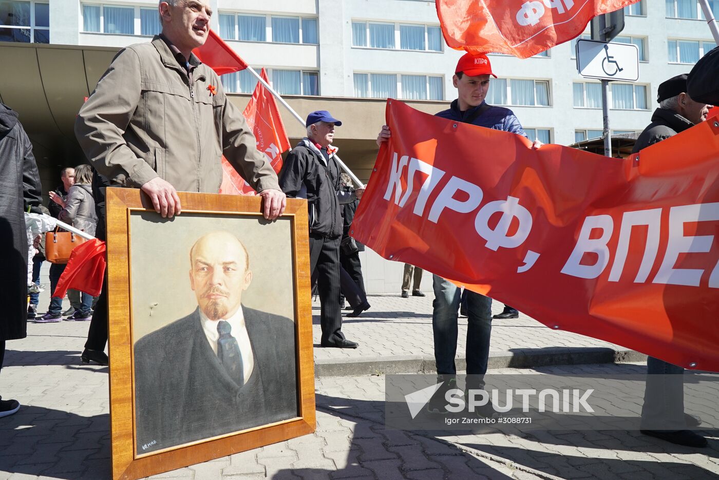 May Day celebrations in Russian cities
