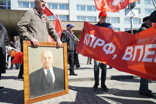 May Day celebrations in Russian cities