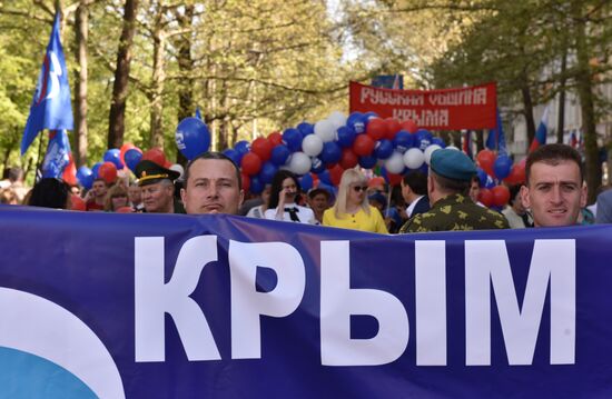 May Day celebrations in Russian cities