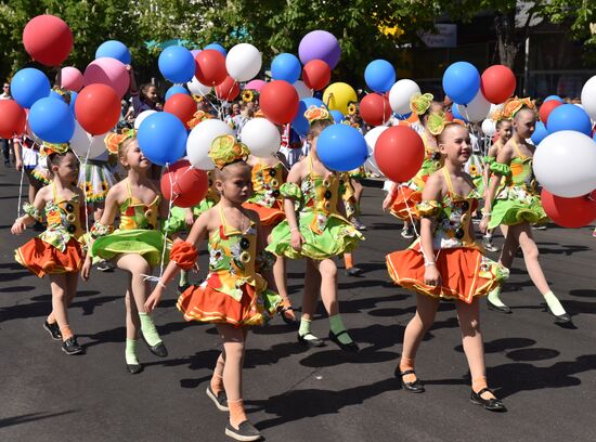 May Day celebrations in Russian cities