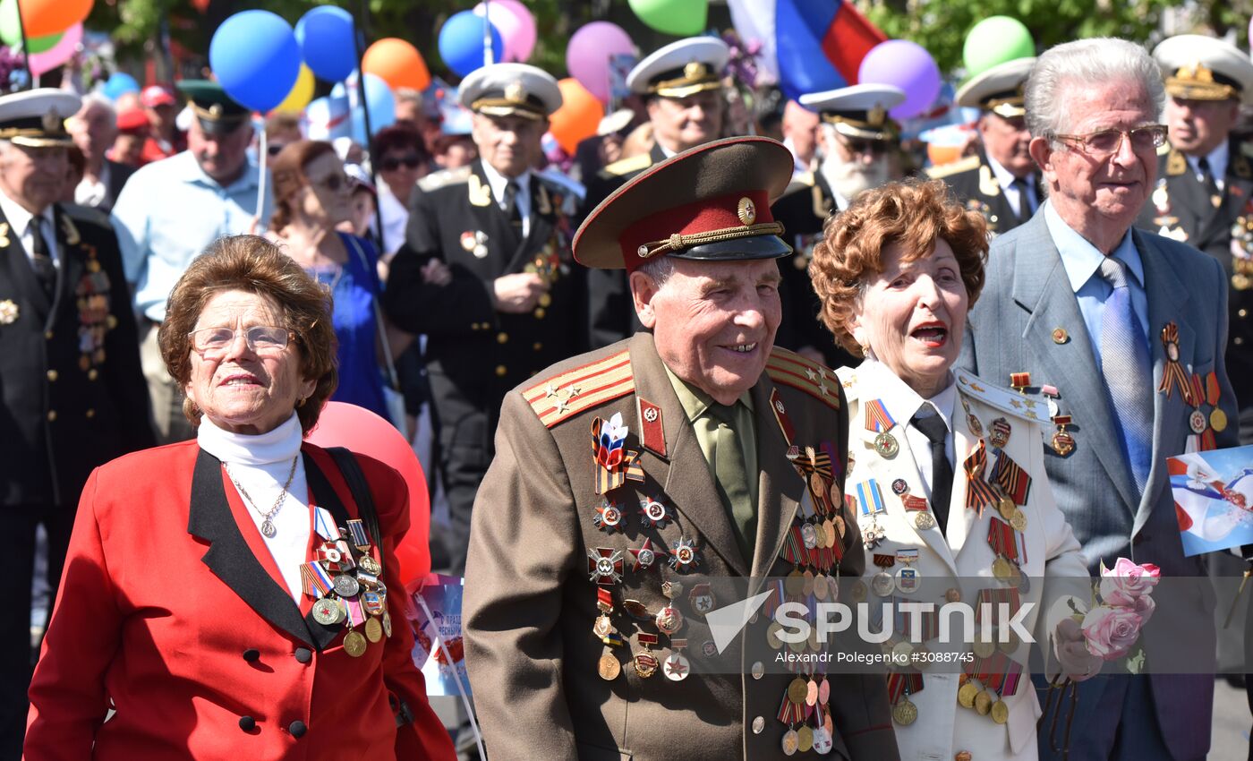 May Day celebrations in Russian cities
