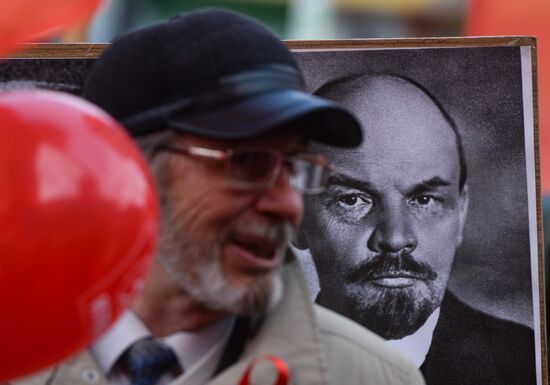 May Day celebrations in Russian cities