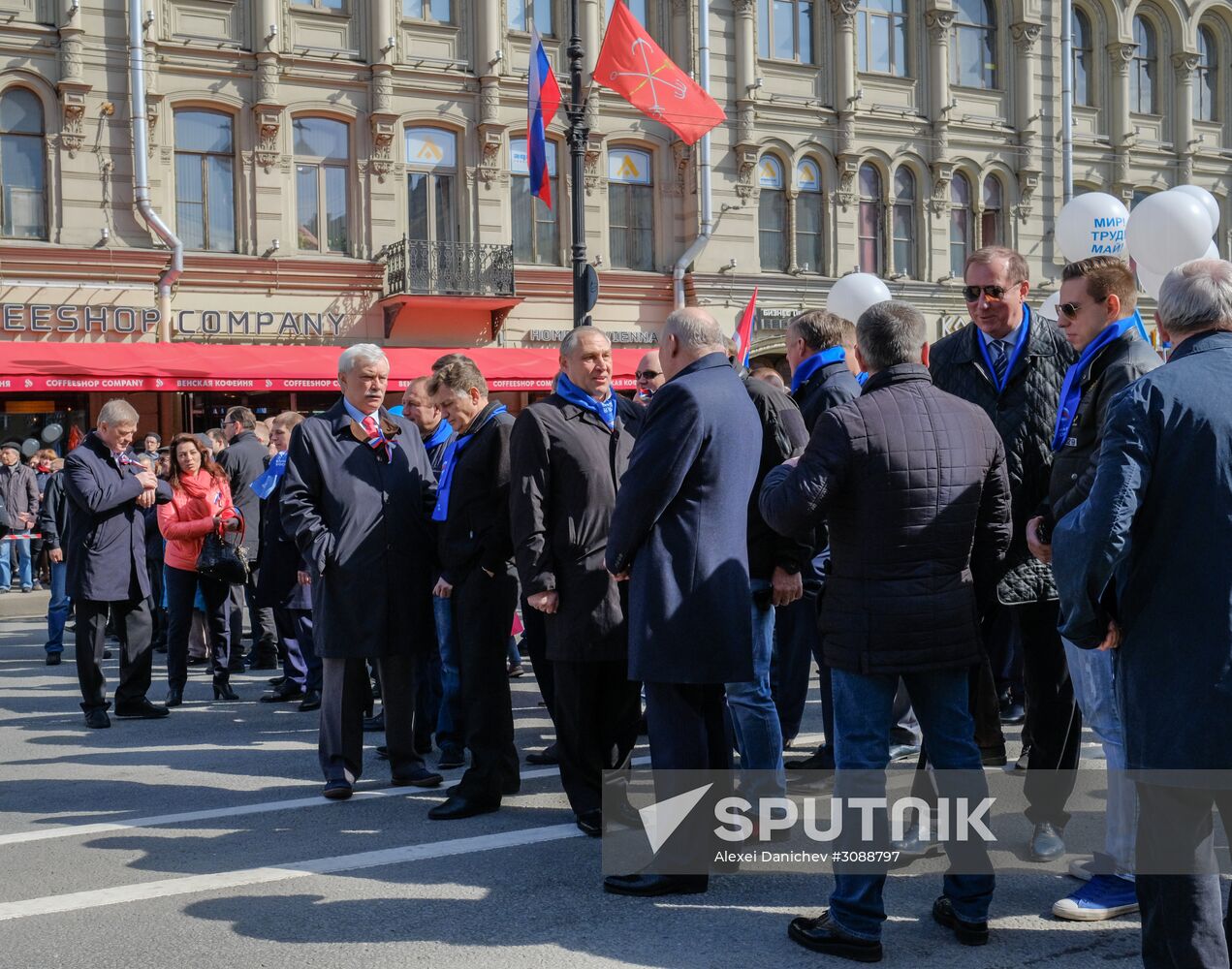 May Day celebrations in Russian cities