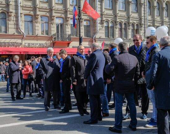 May Day celebrations in Russian cities