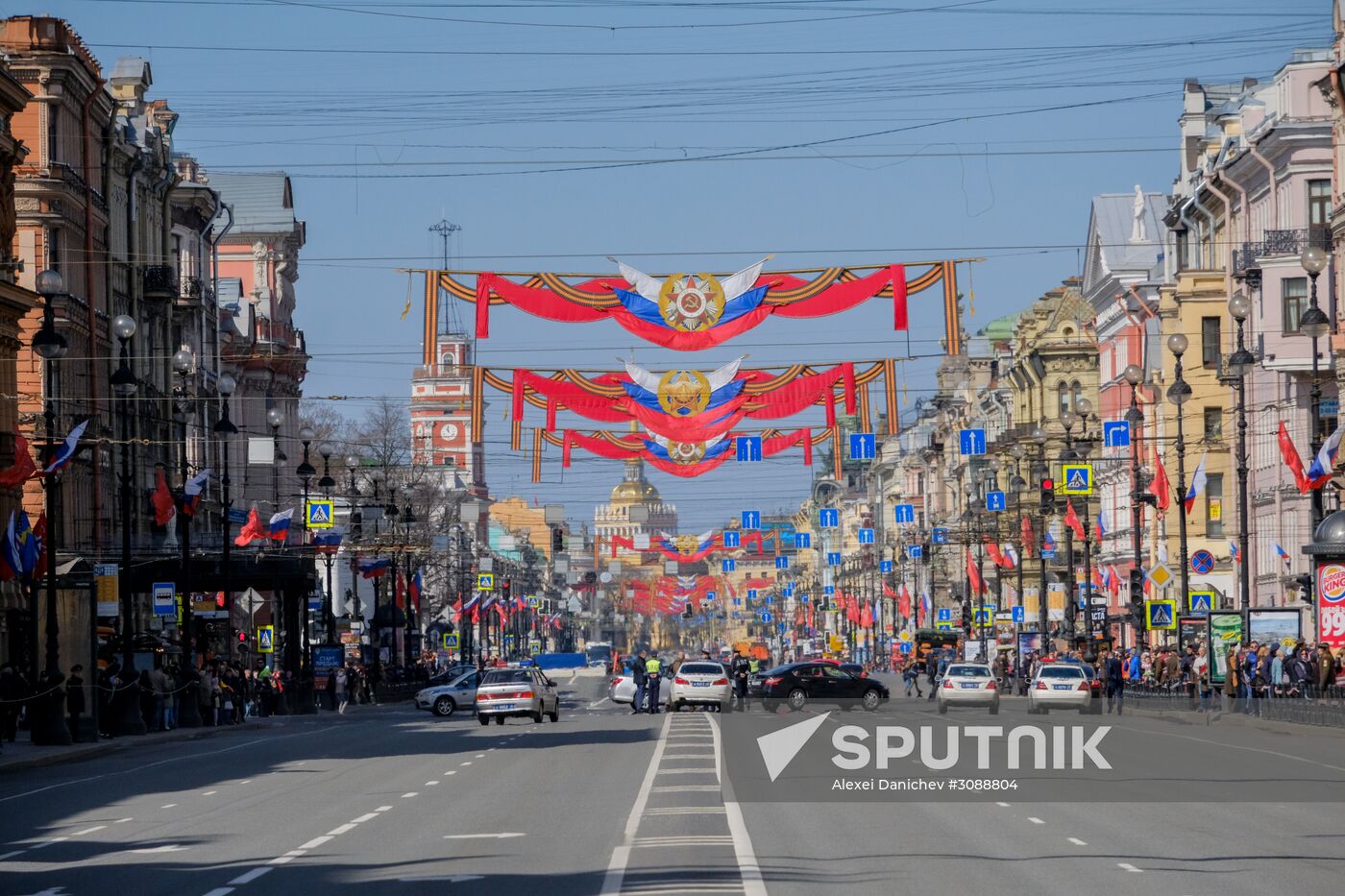 May Day celebrations in Russian cities