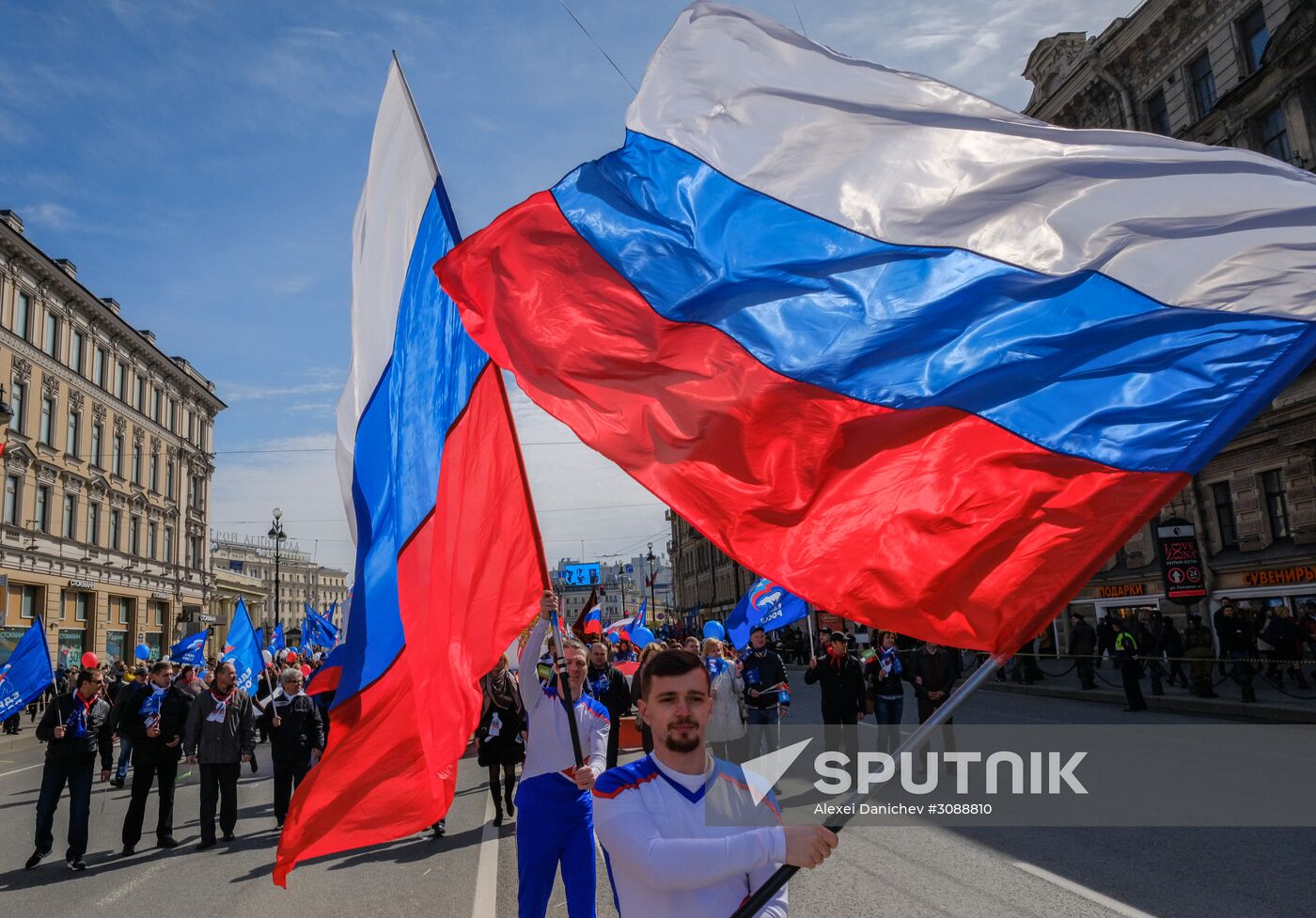 May Day celebrations in Russian cities