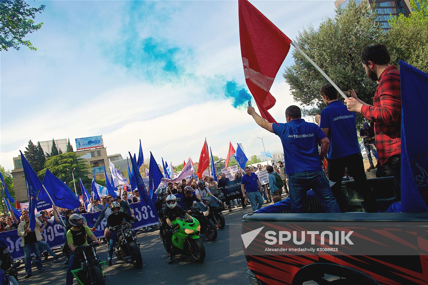 Events on International Workers' Solidarity Day abroad