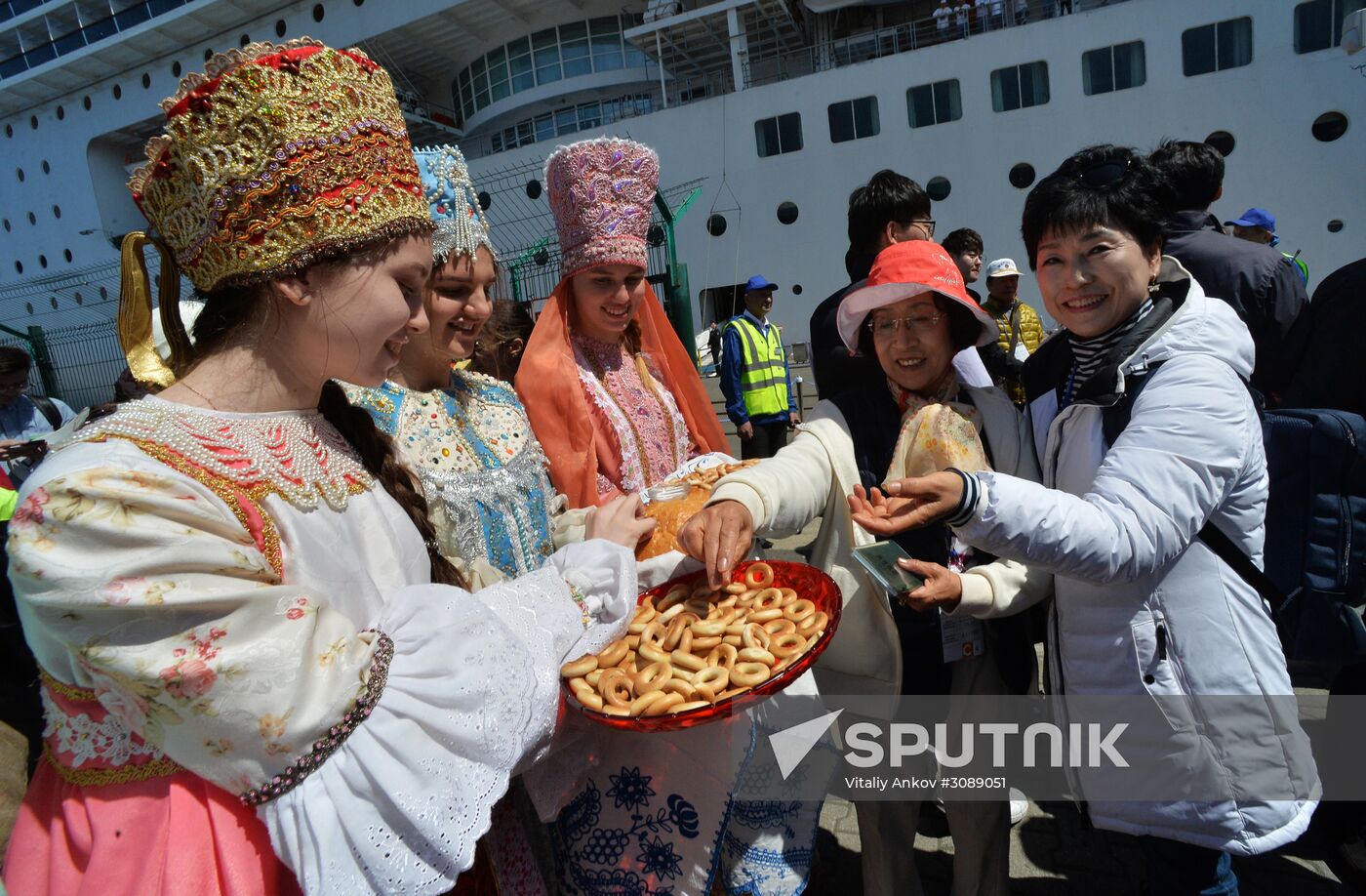 Costa Victoria ocean liner arrives in Vladivostok