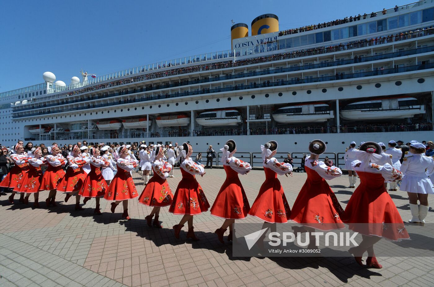 Costa Victoria ocean liner arrives in Vladivostok