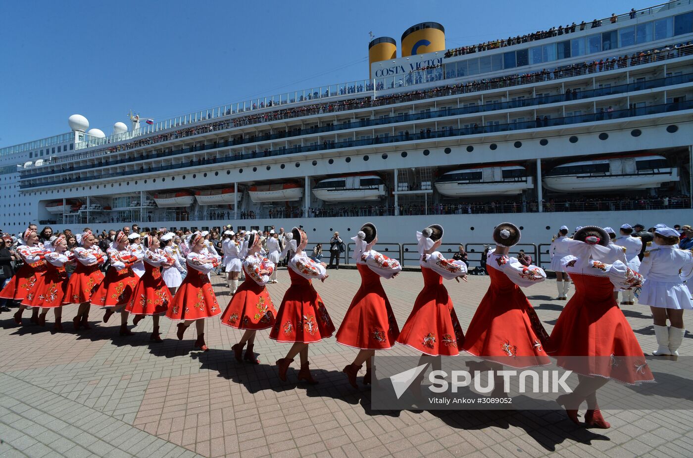 Costa Victoria ocean liner arrives in Vladivostok