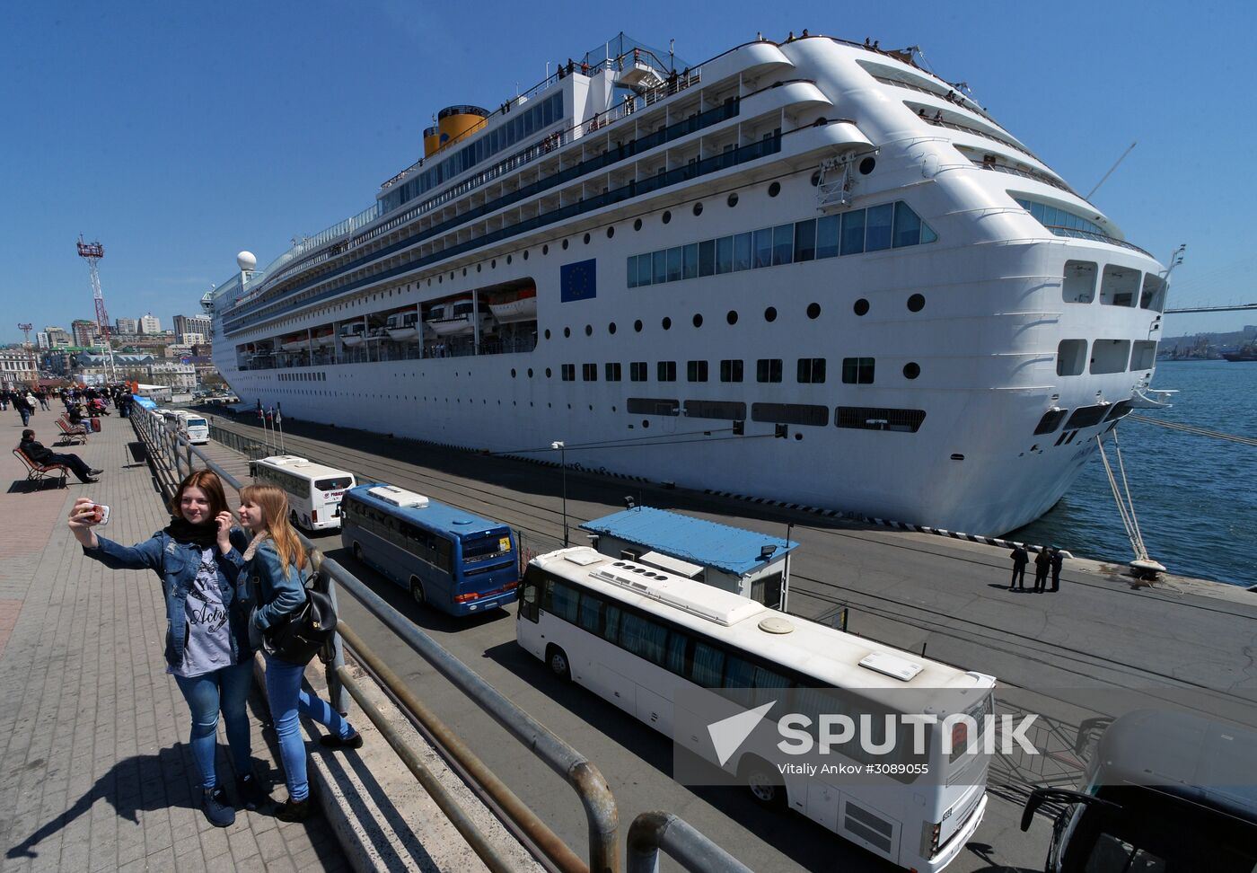 Costa Victoria ocean liner arrives in Vladivostok