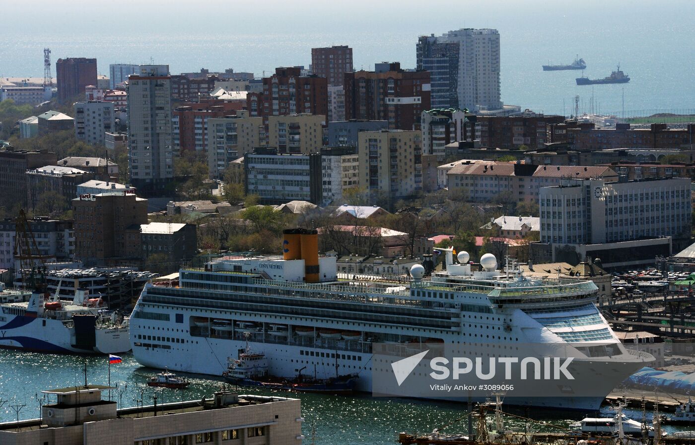 Costa Victoria ocean liner arrives in Vladivostok