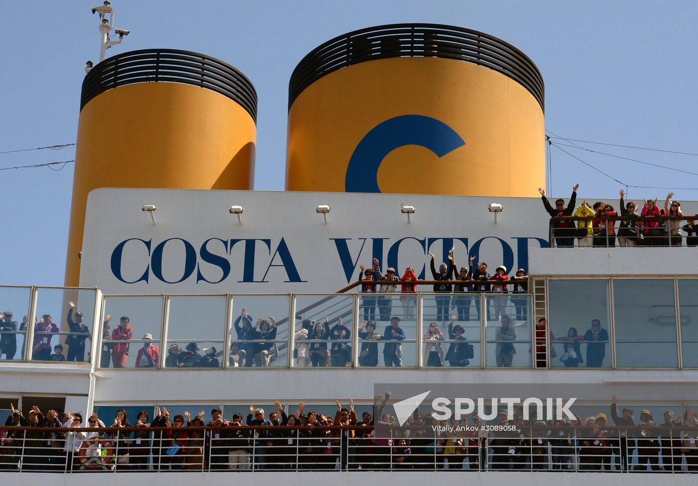 Costa Victoria ocean liner arrives in Vladivostok