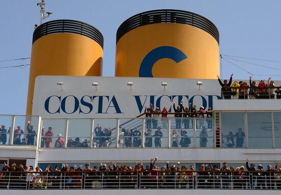 Costa Victoria ocean liner arrives in Vladivostok