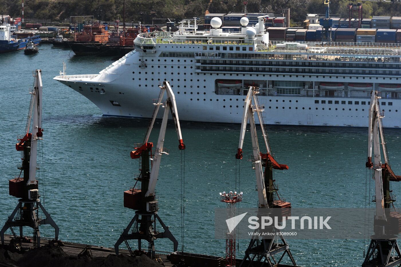 Costa Victoria ocean liner arrives in Vladivostok