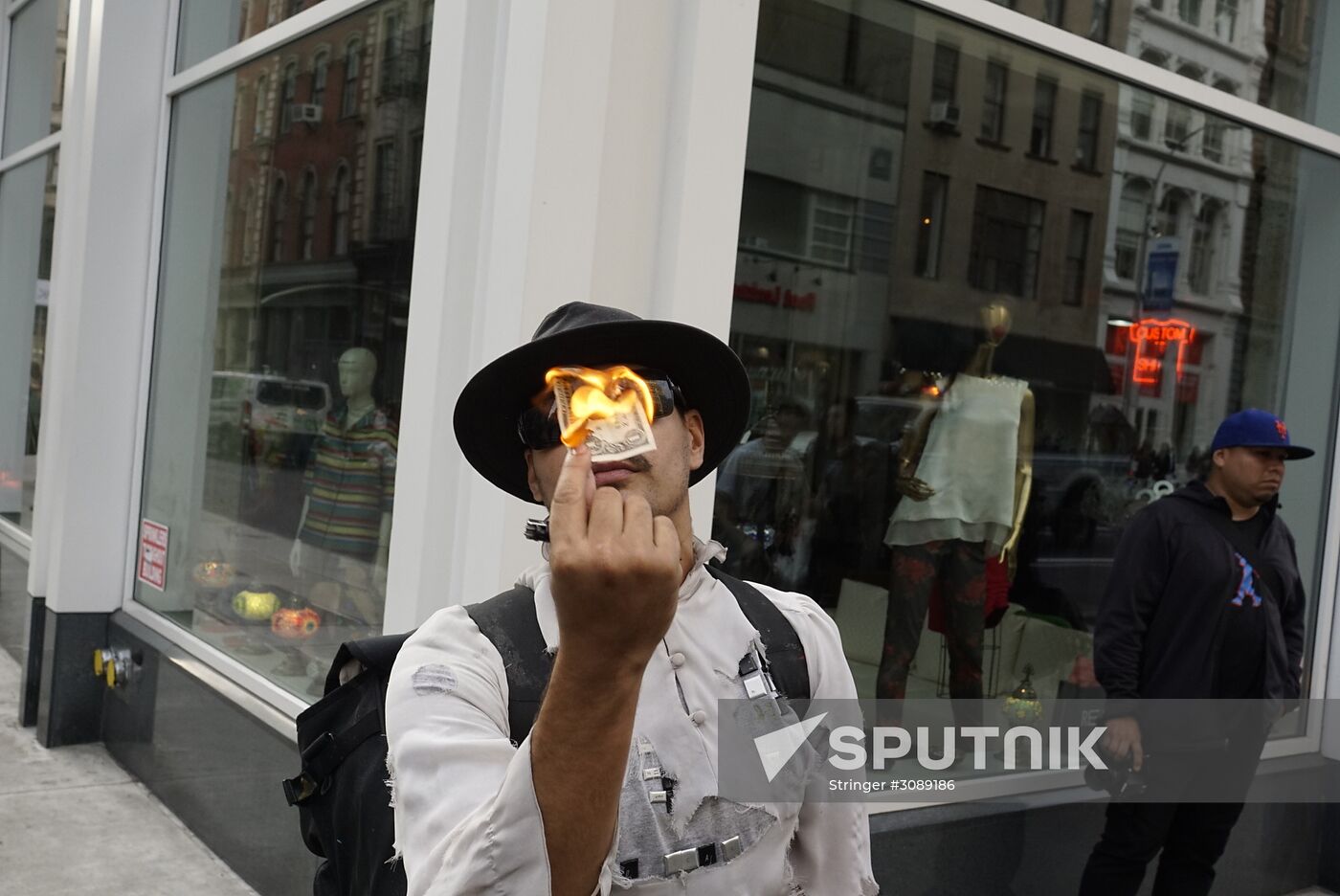 Protest actions in New York