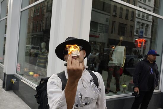 Protest actions in New York