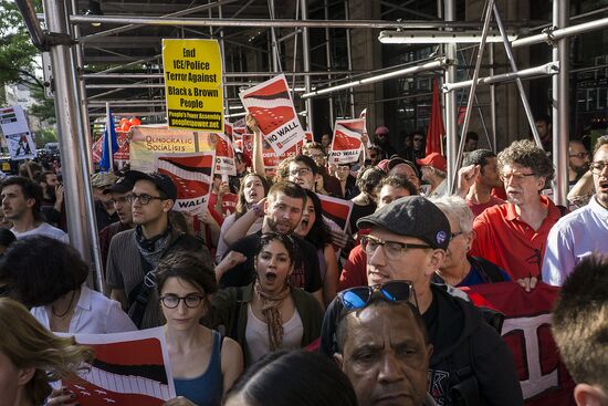 Protest actions in New York