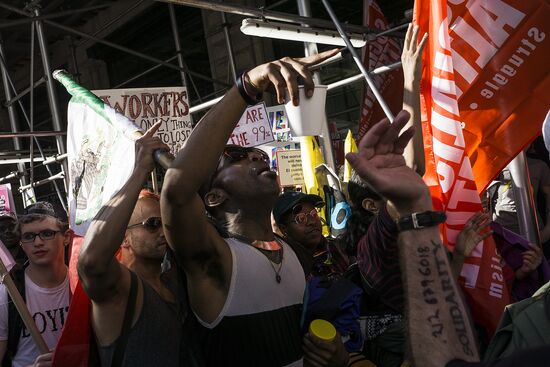 Protest actions in New York
