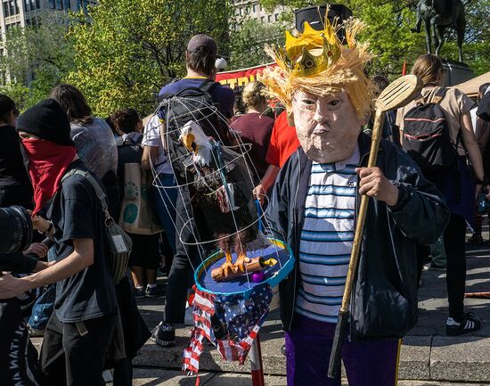 Protest actions in New York